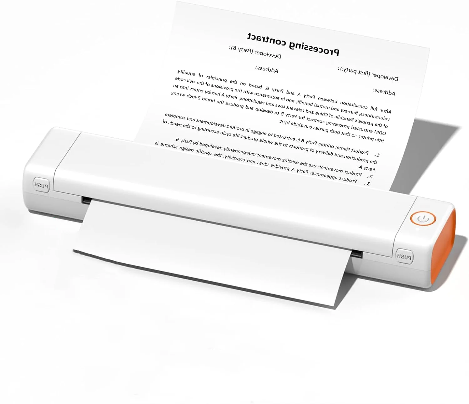 Phomemo M08f Inkless Portable Printer Thermal A4 Printer Pocket Contract Printer on Office or Business Trip
