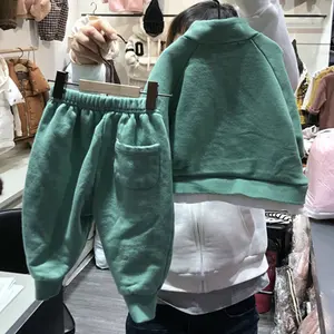 Toddler Tracksuit Sweatsuit Baby Fleece Set Winter Kids Clothing Set