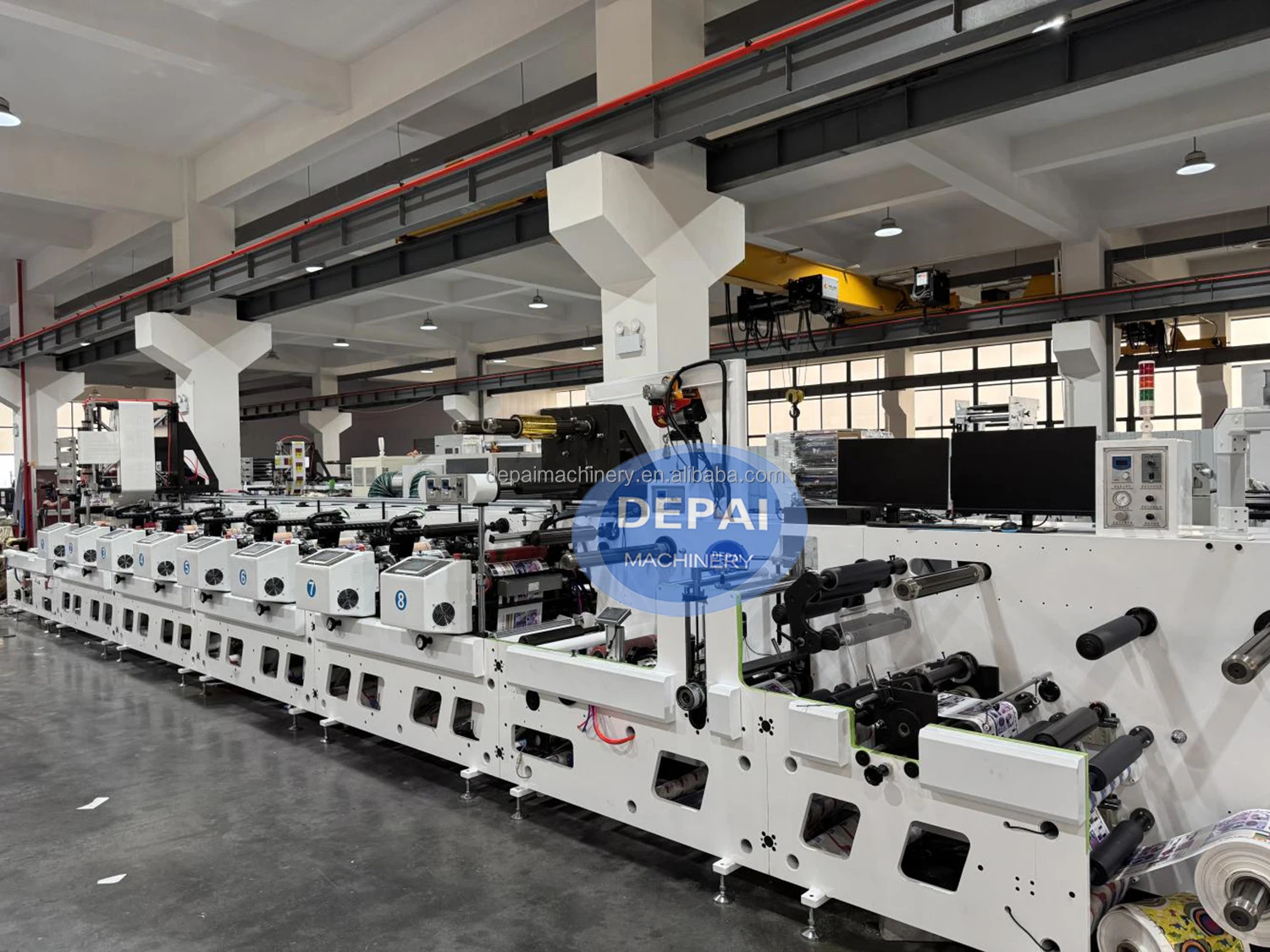 High Speed Roll 4 Color Label Flexo Printing Machine