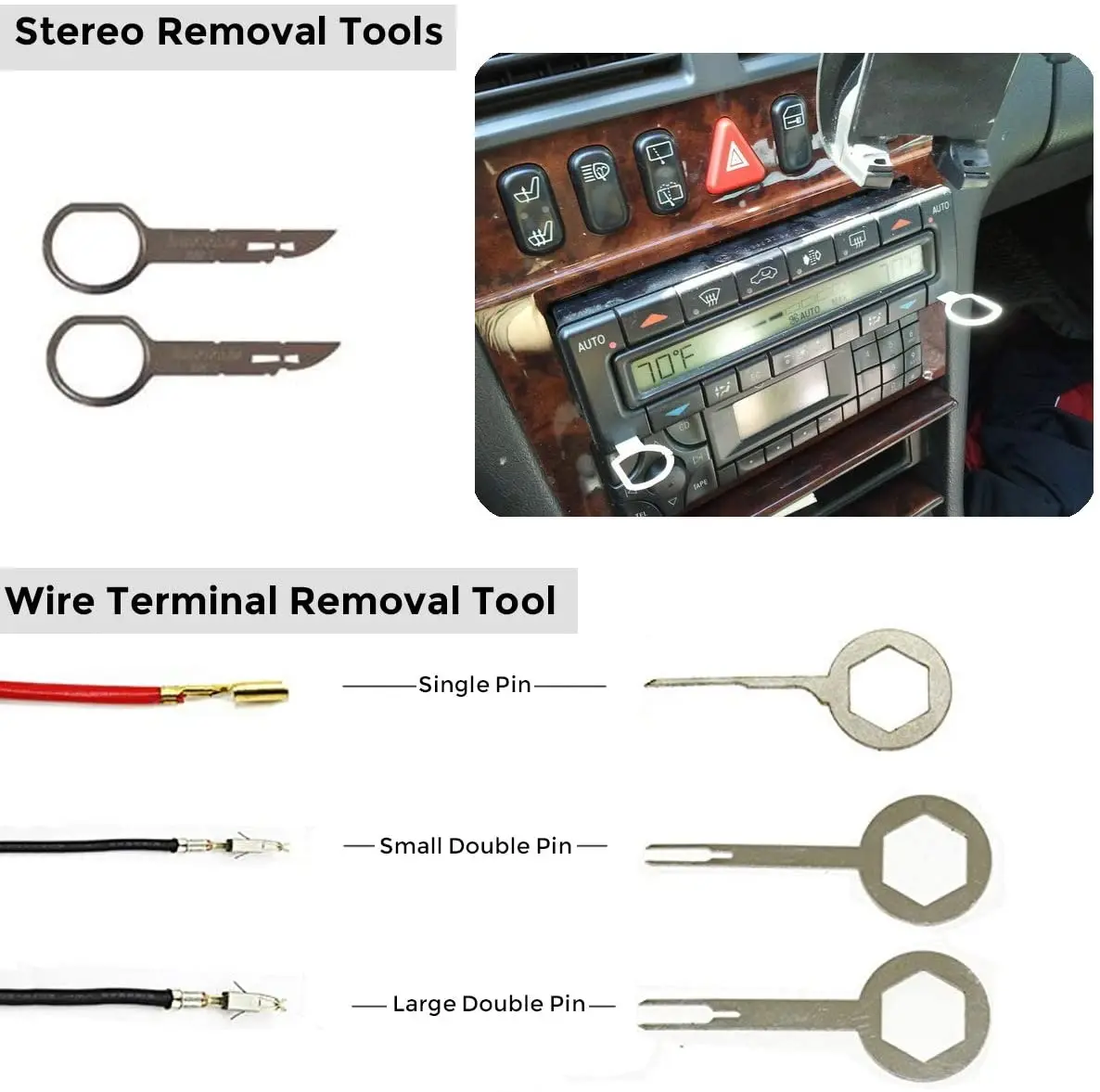 5PC/SET DOOR PANEL Car Trim Removal Tool Kit Clip Plastic Fastener Remove`EN $17.72 - AU