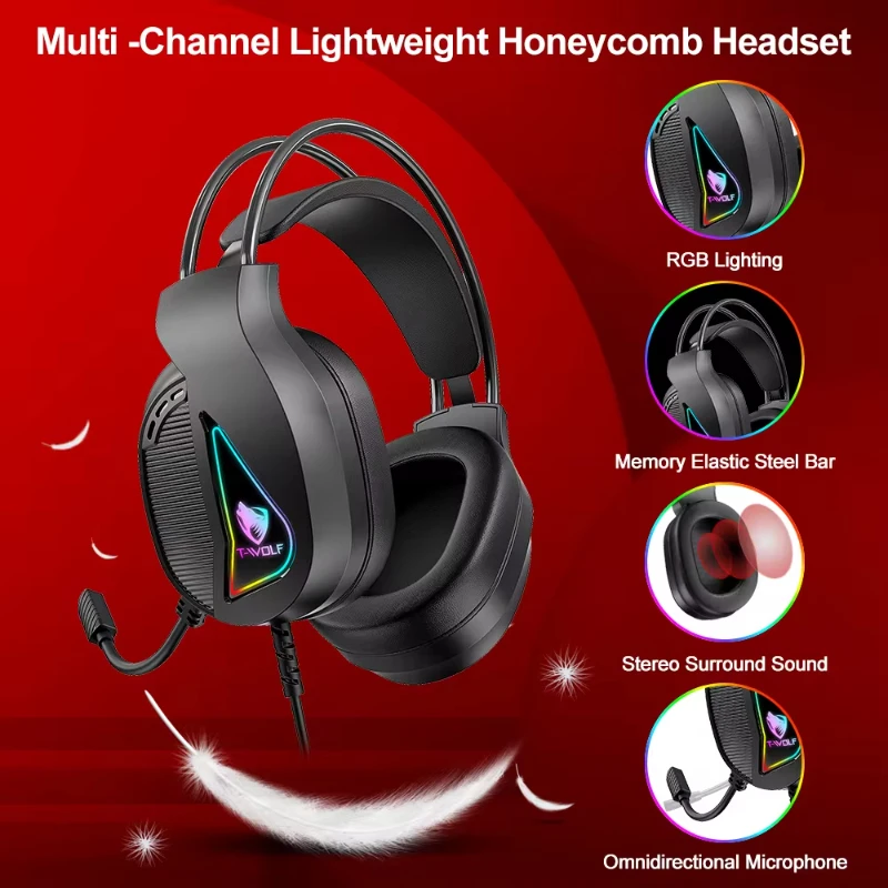 Hot Sale 4 in 1 Portable Wired Gaming Keyboard and Mouse Mousepad Headphone 4 in 1 Combo aperçu 5