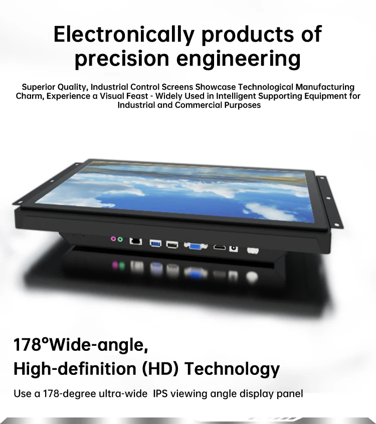 High Brightness All-in-One Industrial Tablet Waterproof LCD Monitor Capacitive Touch Screen All in One Panel PC