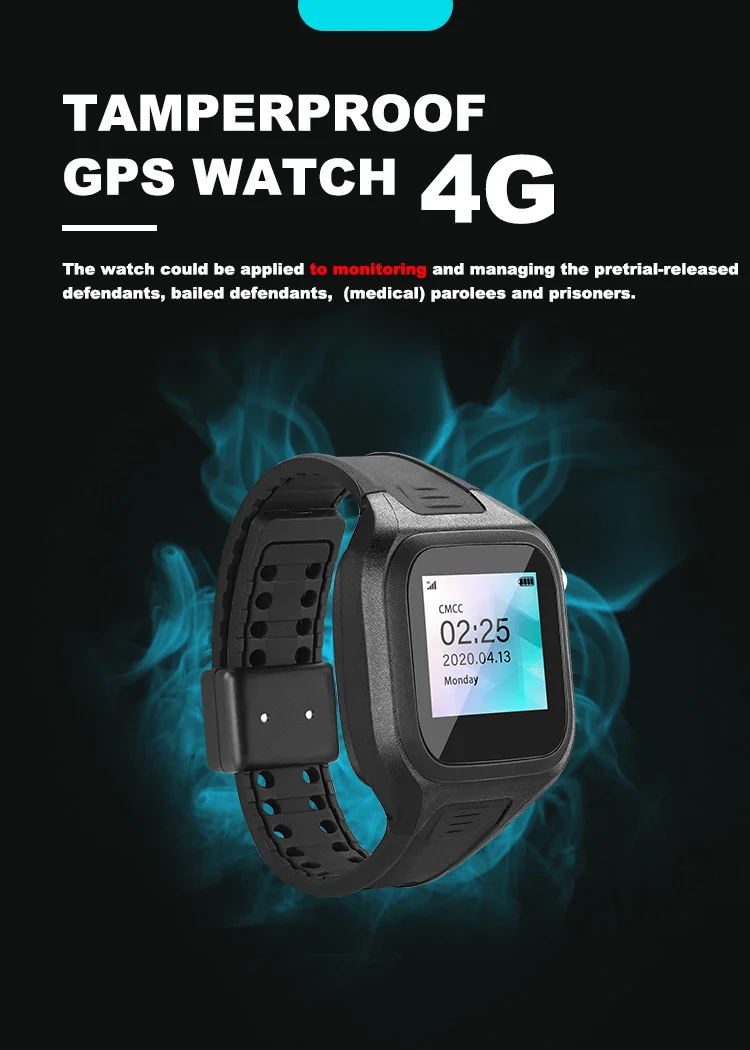 4g Tamper Proof Gps Bracelet Criminal Gps Tracking Watch Offender Gps