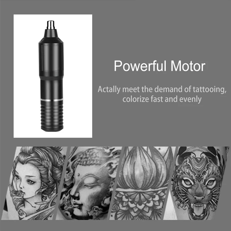 Новинка 2019, автоматические золотые тату-машинки, регулируемая тату-ручка, бесшумный двигатель, профессиональный вращающийся тату-пистолет