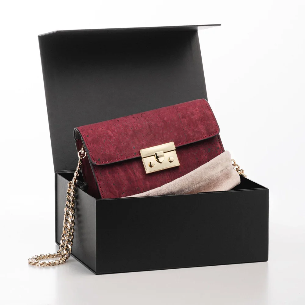 Luxury Custom Logo Printed Paper Handbag Packaging Box Rigid Boxes for Handbags