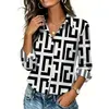 Black White Geometric Print