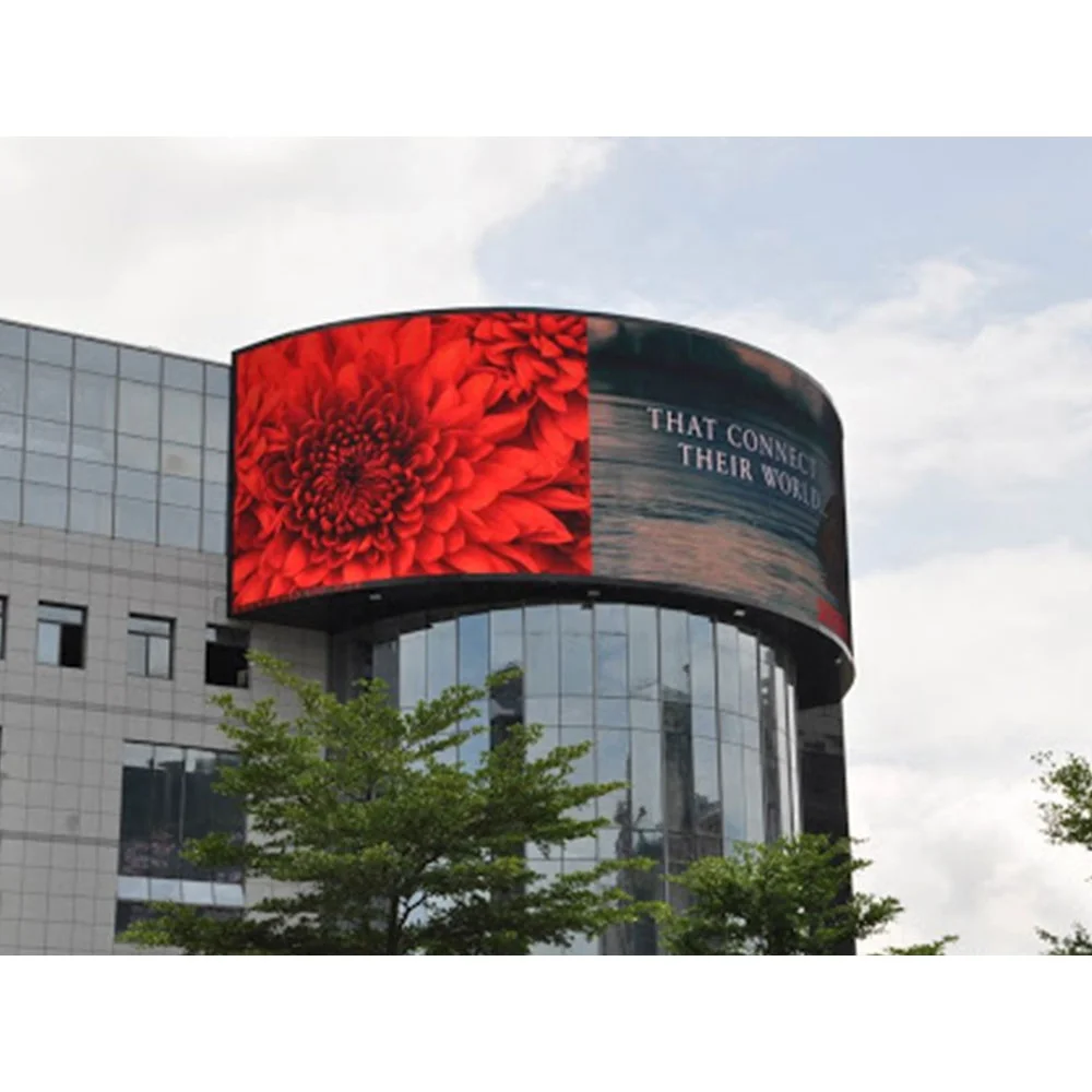 P6 Outdoor Circular Sign Board Curved Led Display Panel