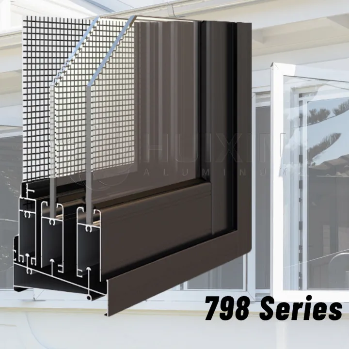 798 Series Anodized and Powder Coating Aluminum Frame Material