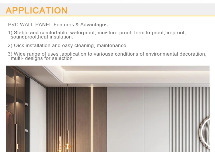 product-750-533 New Decorative Material Wall Panel Indoor Decor Waterproof PVC Wall Panel Wall Boards