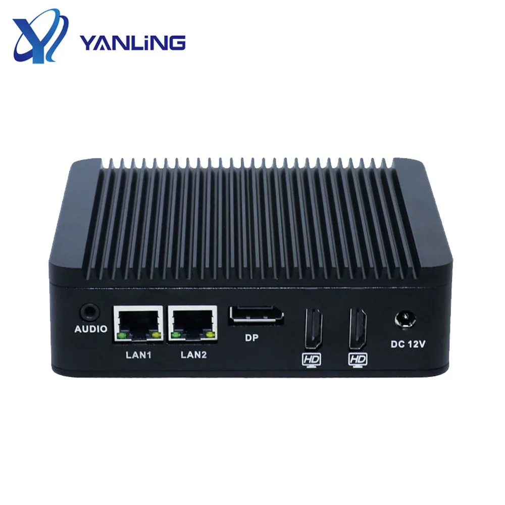 X86 Nano Itx Motherboard Fanless Computer Intel N3160 Ubuntu Mini Pc with Dual Lan