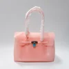 Tpu peach pink-keychain base with rivets-352715cm