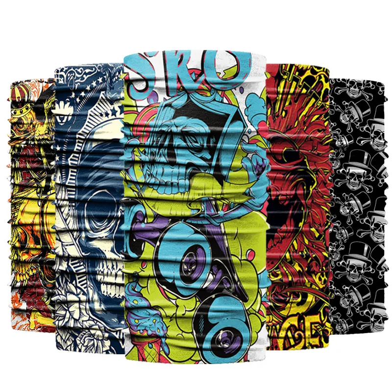 Factory Make Logo Design Famous Funny Popular Magic Multifunction Tubular Simple Sport Fish Neck Bandana