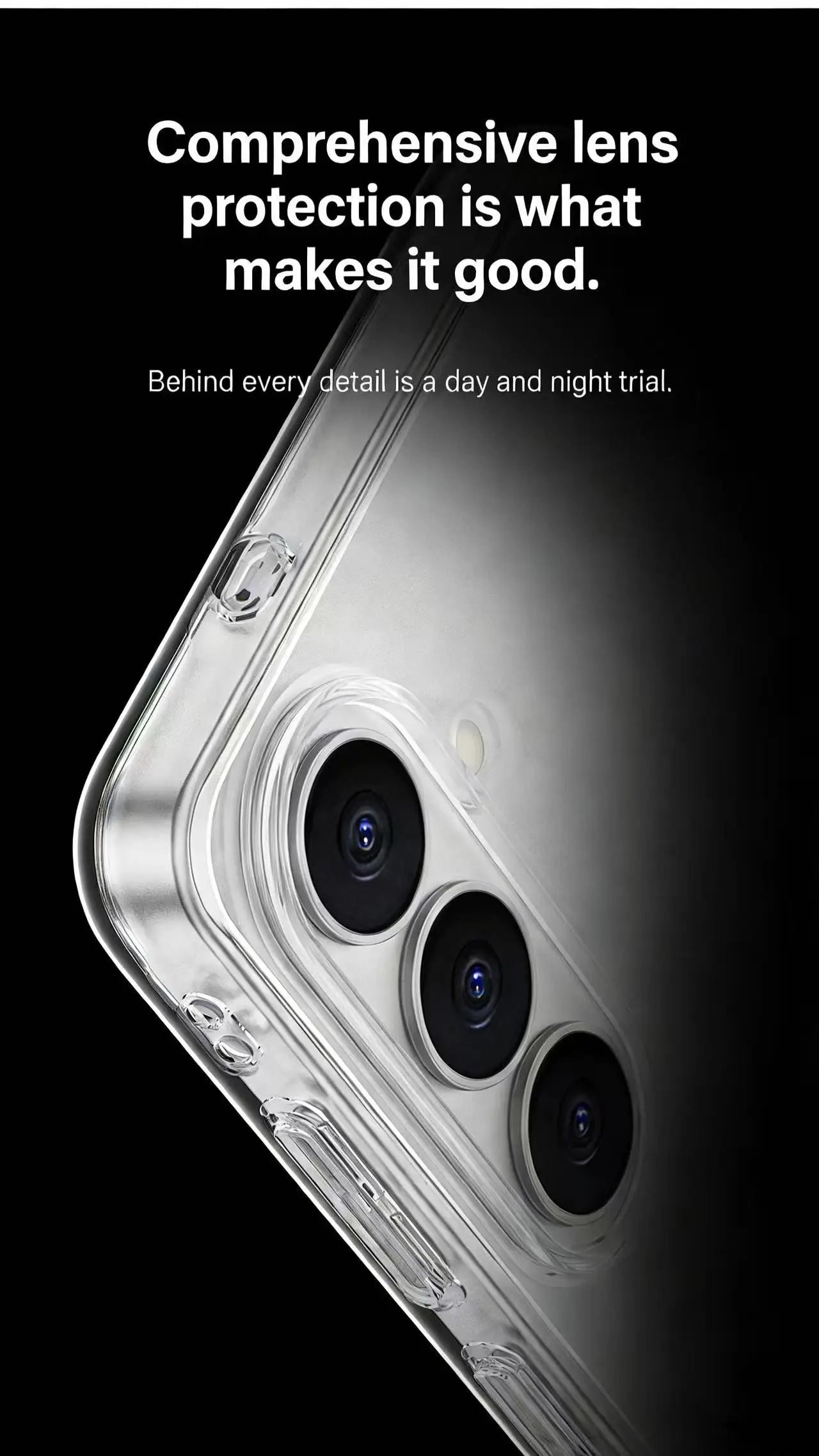 product laudtec magnetic accessories universal transparent shockproof phone case for samsung s26 pro-4