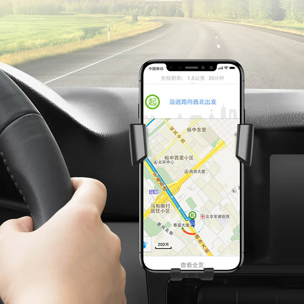 Dropshipping 10W Fast Charging Automatic Clamping Phone Holder Electric OTPT/OVP Wireless Car Charger for iPhone for Samsung