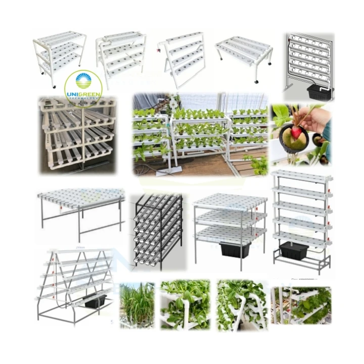 A Type Hydroponic System Vertical Hydroponics Setup PVC NFT Farming Multilayer Growing Rack for Greenhouse Strawberry Lettuces