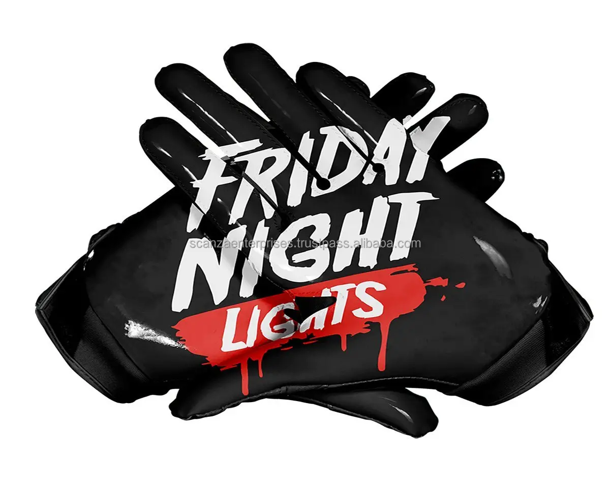 2021 Высокое качество Профессиональные пользовательские американские футбольные приемники перчатки полностью силиконовые захватывающие футбольные перчатки