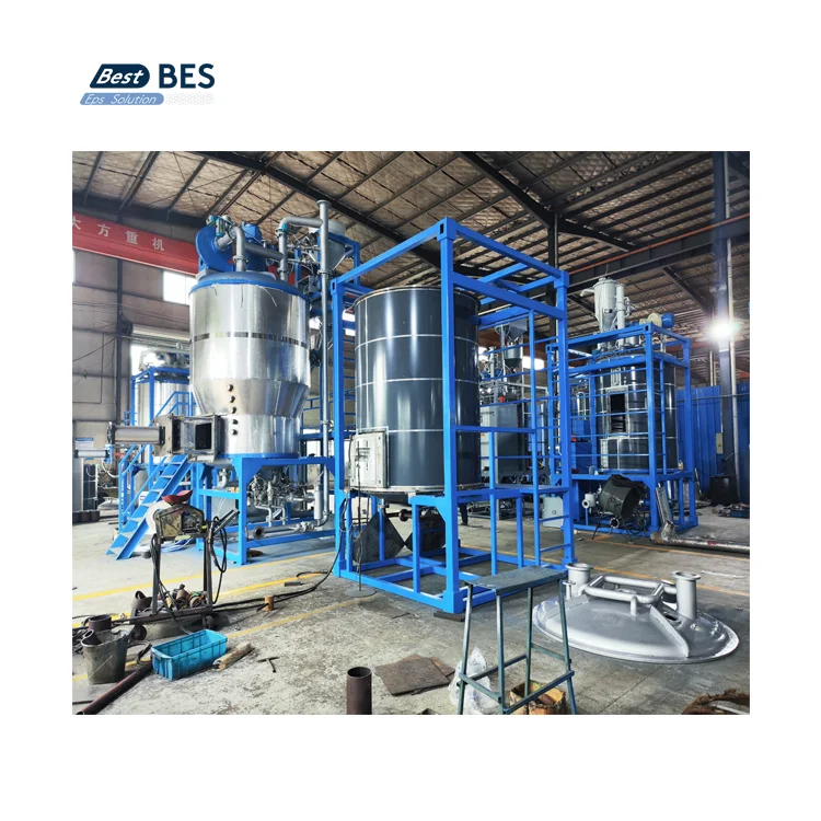 BES Auto EPS Pre Expander Polystyrene Styrofoam Batch Foaming Machine Beads Making