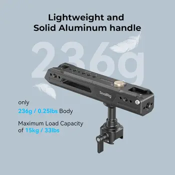 For Aluminum Alloy Rotating Top Handle with NATO Clamp Lightweight Universal Compatibility Camera Cage Accessory detail image