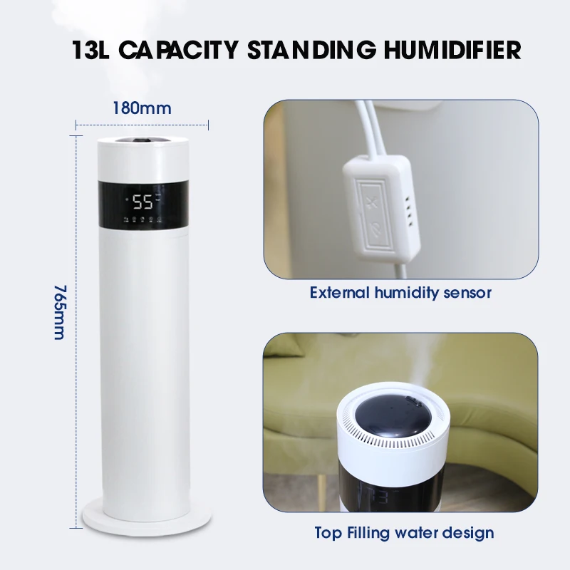 Home Smart 12Litre Large Manual Digital Ultrasonic Humidifier