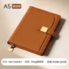 libro singolo A5 - marrone ambrato, tasca semicircolare con fibbia quadrata A5