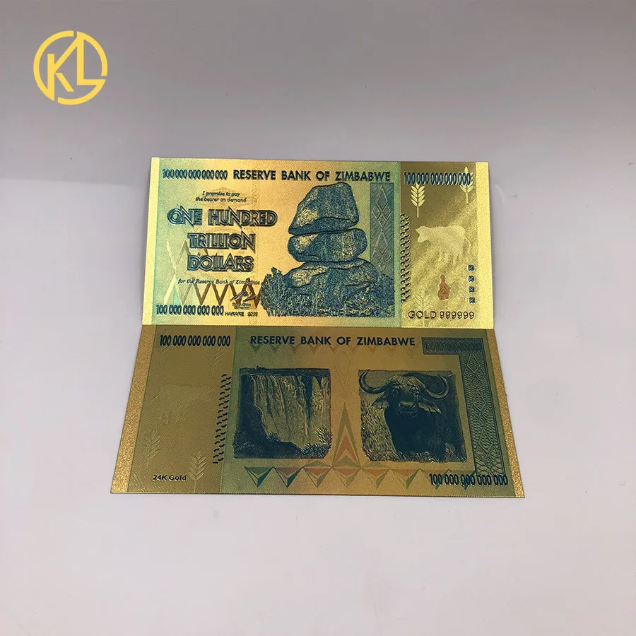 BANKNOTESコレクション① 23枚 One Hundred Trillion Dollars 999 Gold Craft Collection