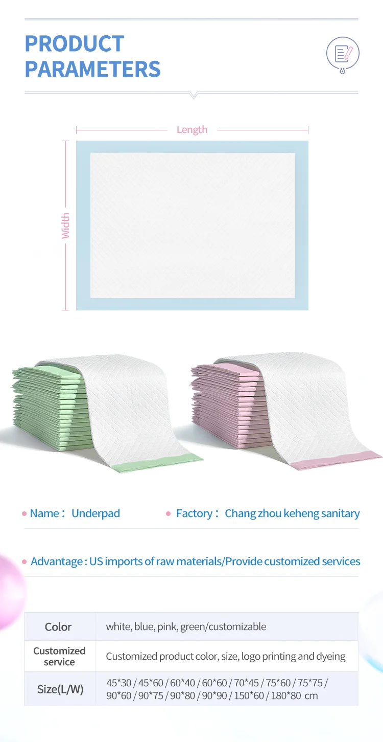 Good Price Pee Pads Premium Thick Absorbent Adult Underpads Disposable