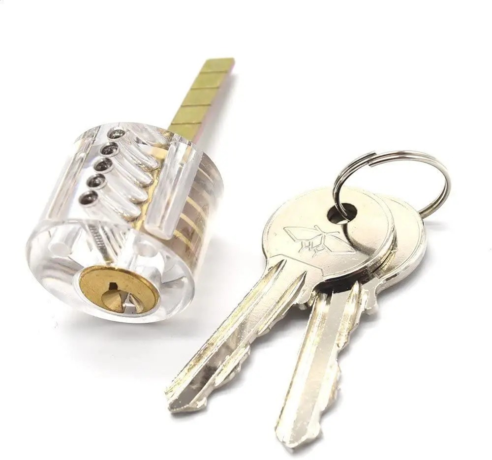Advanced Technology Cutting Visible Padlock Transparent Zipper Transparent Lock