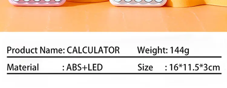 Simple Fresh Creative Kids Colorful Office Calculate Electronic Desktop Gift LCD Calculator Mechanical Key
