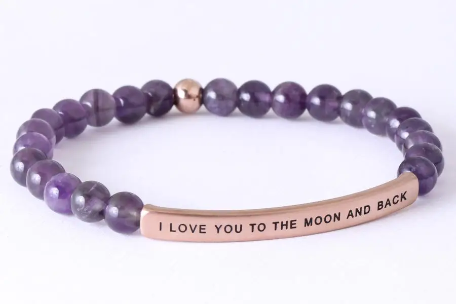 Positive Gift Ideas Motivational Gemstone Bracelets