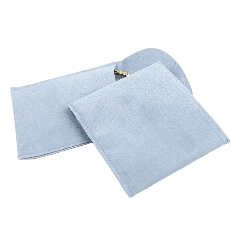 Holiday gift bag Velvet button ring necklace bag Small jewelry travel convenient storage flannelette bag