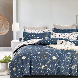 KOSMOS Factory Direct Bedding Floral King 4 Piece Bedding 3d Printed 4 Pcs Bed Sheets Set