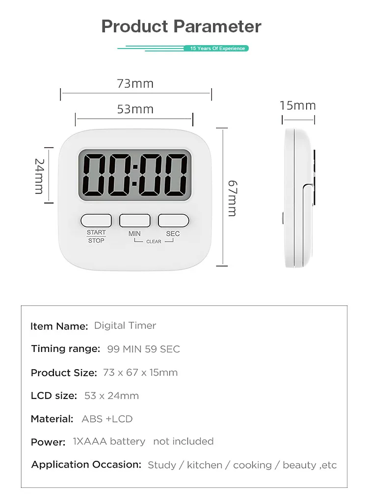 Best selling electronic kitchen digital countdown timer
