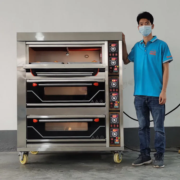Сертифицированное хлебобулочное оборудование электрическая печь для выпечки цена пиццы машина хлеба