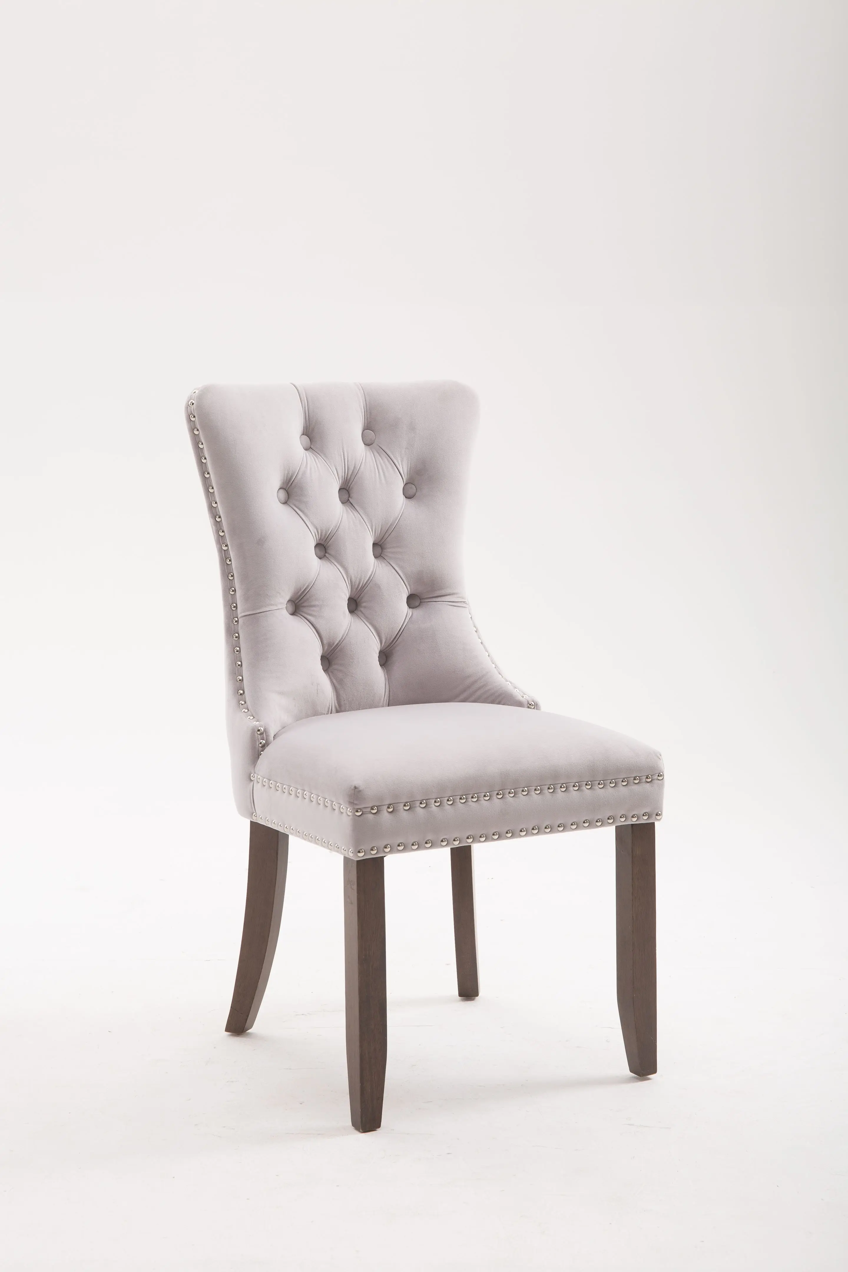 Modern Dining Room Set Furniture Upholstered Linen Fabric High Back Dining Table Chair manufacture