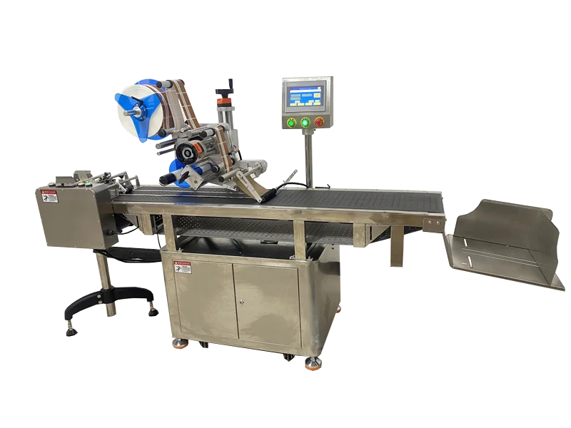 Hot Sale Auto Flat Plastic Bag Labeller Pouch Automatic Flat Poly Bag