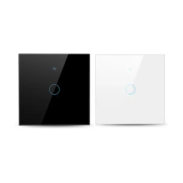 Tuya Wifi Controlled Smart EU US 1 2 3 4 Gang Light Wall Switch Touch Switch Work with Alexa and google Home