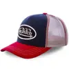 Navy Blue and Red
