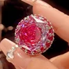 Rose red ring-Open Size
