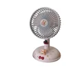 Pink desktop fan + cherry bear sticker