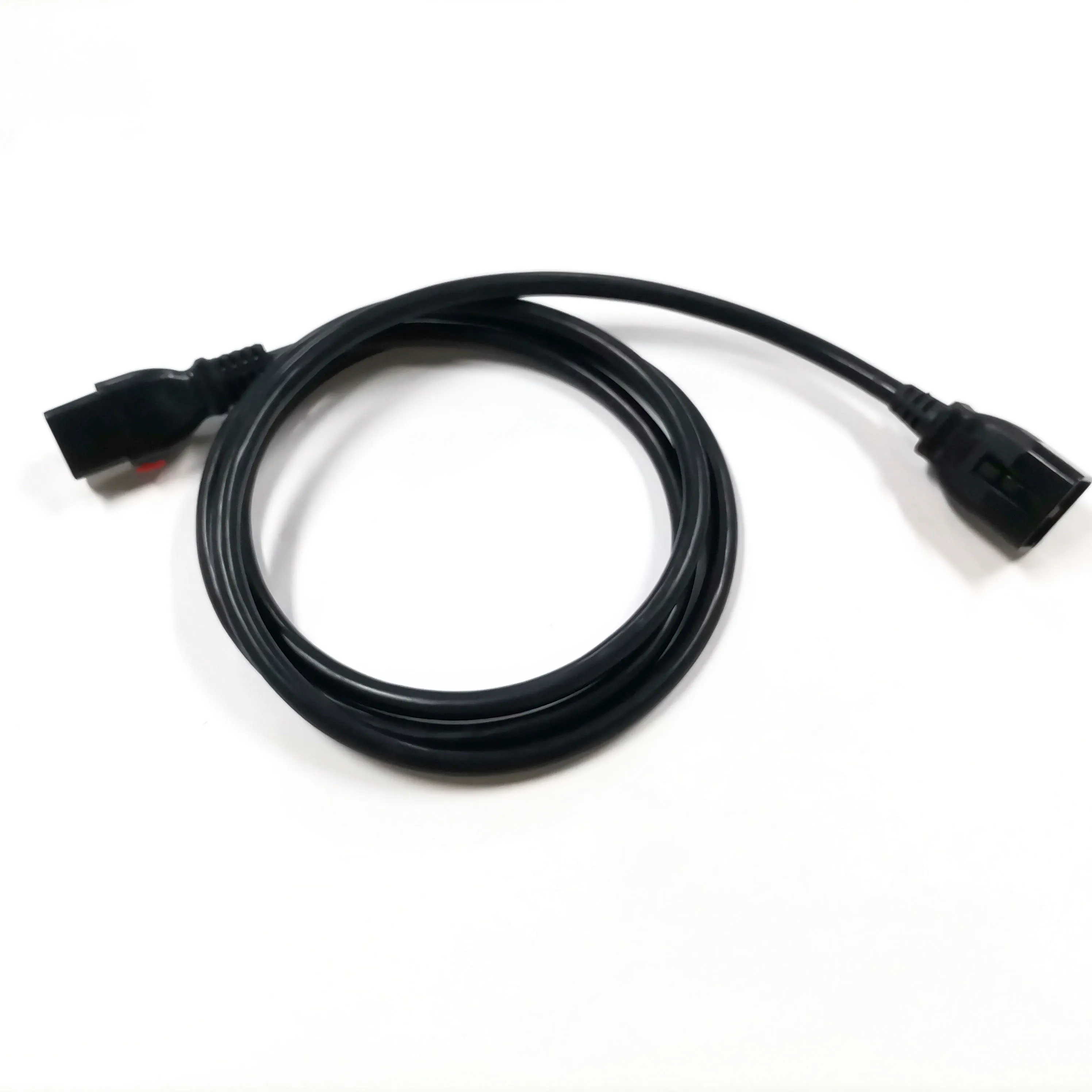 125V 15A Black 1m Lock C19 to C20 Server Data Center Power Extension Cord  14AWG Cable Power Cord, image size:2992x2992