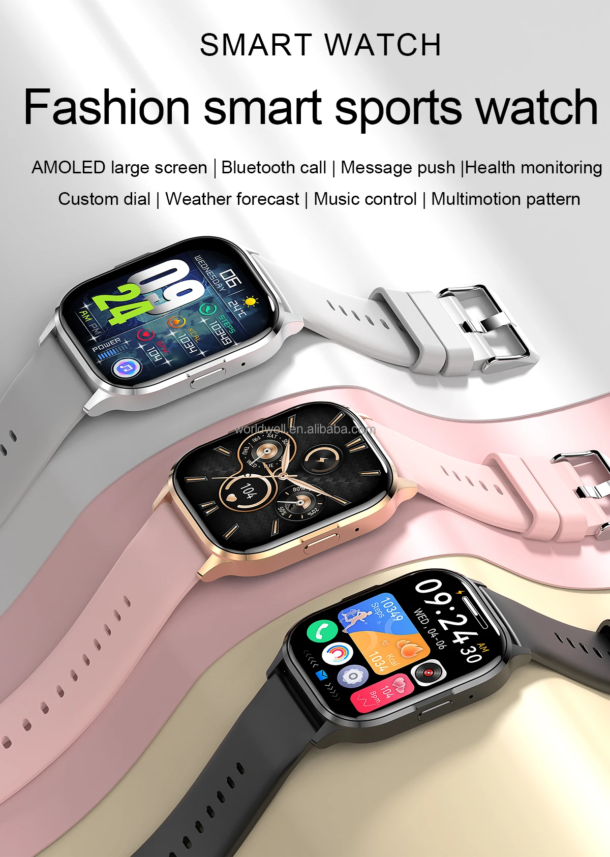Smart Watch Amoled Display Hombre 2024 HK21 AMOLED Smart Watch 2.01 ...