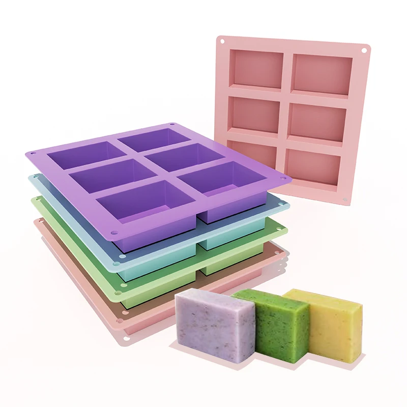 Factory Custom Cheap Single Cavity or Multi Cavity Custom Silicone Soap Mold Silicone logo Designed Soap Mold