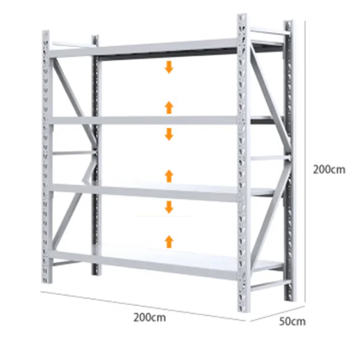 Factory Metal Boltless Stacking Rack Industrial Warehouse Storage Racks ...