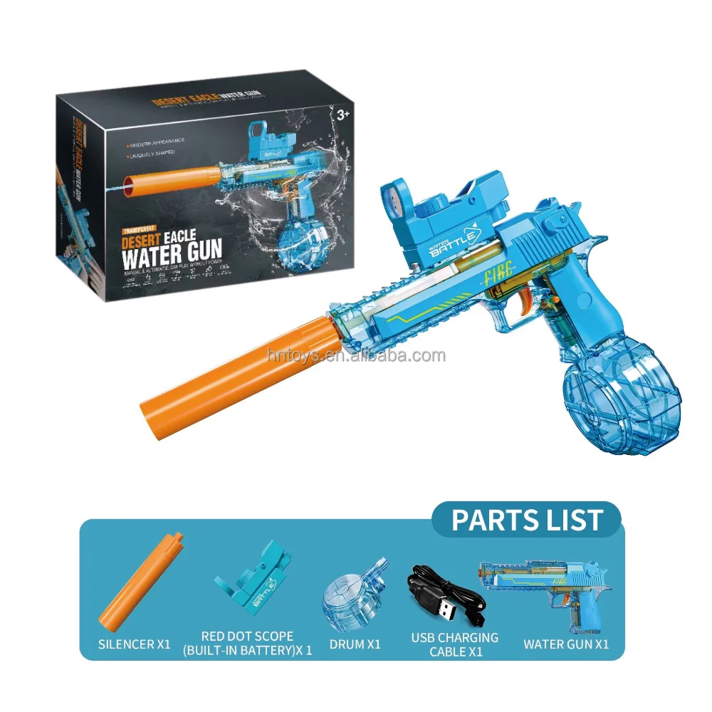 New 2 In 1 Desert Eagle Electric Water Gun With Manual Electric