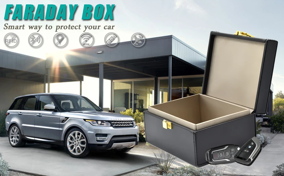Hotsale RFID Faraday Box with Faraday Pouch 2 Pack, Keyless Entry Car ...
