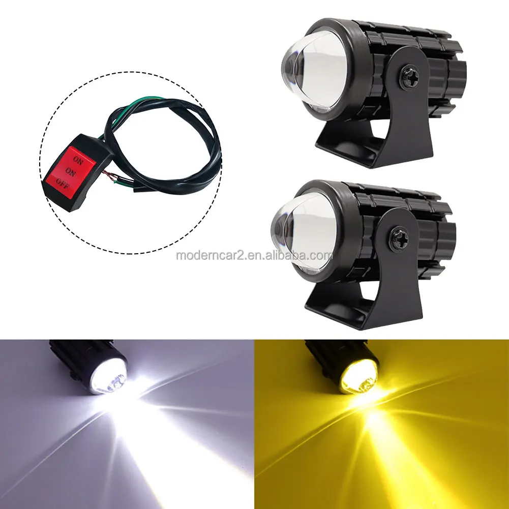 LED Motorcycle Light Mini Dual Spotlights Headlight Fog Lamp FOR