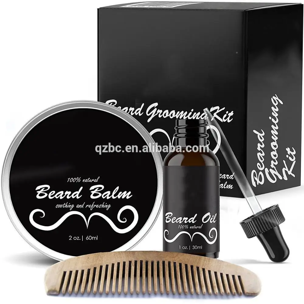 Органическое 100% натуральное травяное разглаживающее питательное масло для роста бороды для мужчин Фирменная торговая марка