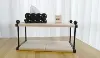 500-piece black steel storage rack