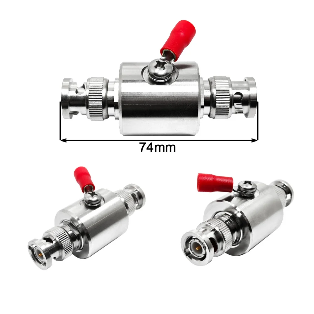 0–3 GHz BNC-Stecker-männlich zu BNC-Stecker-männlich Blitzschutzgerät