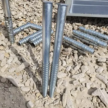 Solar Ground Screw Helical Pile Anchor Pole for PV Mounting System and Construction Foundation